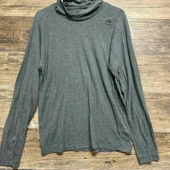 adidas Gray Long Sleeve Tee men’s medium - Picture 1 of 4